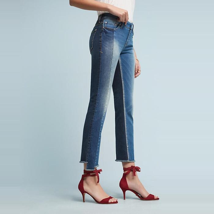 Pilcro Parallel Mid-Rise Straight Jeans