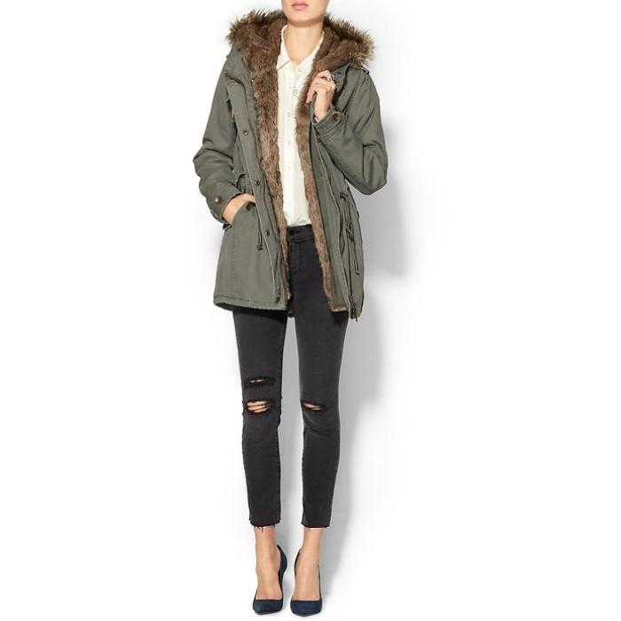 Piperlime Collection Faux Fur Anorak