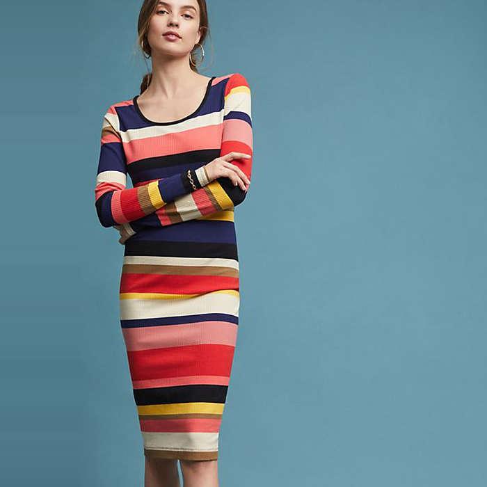 Plenty by Tracy Reese Vivid Stripe Column Dress