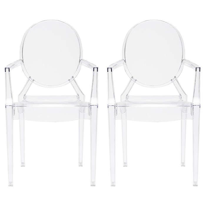 Poly and Bark Burton Arm Chair In Clear