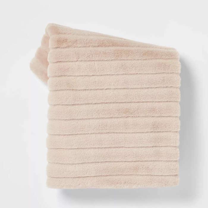 Project 62 Textured Faux Fur Throw Blanket