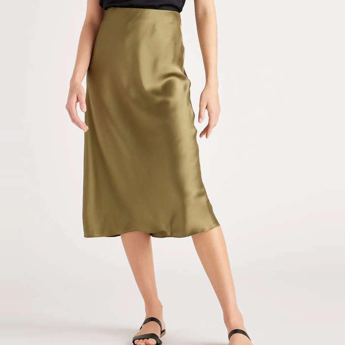 Quince Washable Silk Skirt