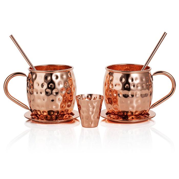 Riches & Lee Moscow Mule Copper Mugs Set