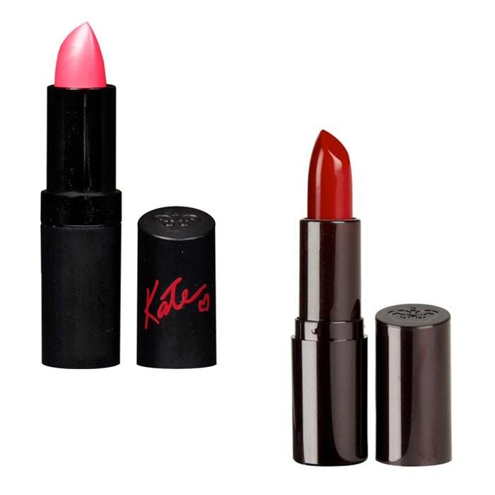 Rimmel Lasting Finish Lipstick by Kate Moss and Intense Wear Lipstick