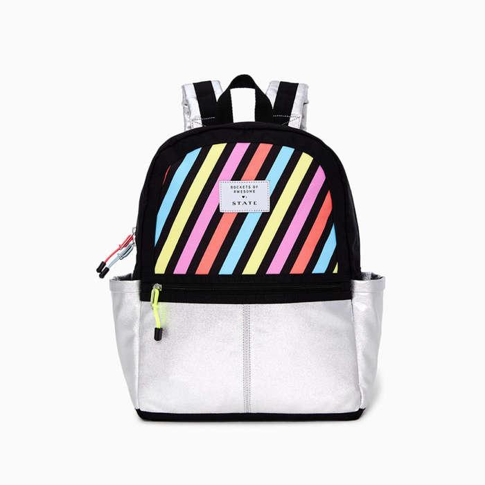 Rockets of Awesome X State Backpack in Pastel Rainbow