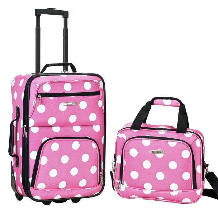 Rockland Luggage 2 Piece Printed Luggage Set