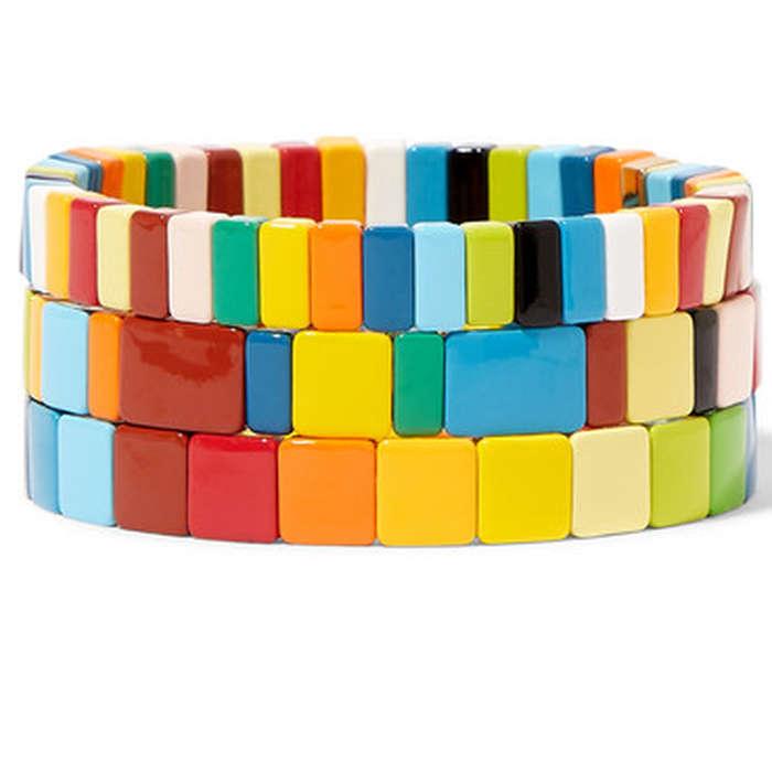 Roxanne Assoulin Rainbow Brite Enamel Bracelets