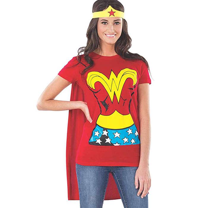 Rubie's Costume Co. Wonder Woman T-Shirt With Cape And Headband