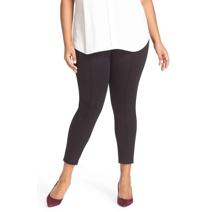 Sejour Seam Detail Crop Ponte Leggings
