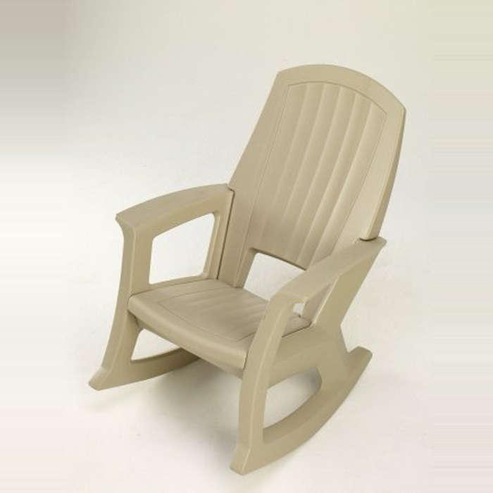 Semco Plastic Co White Outdoor Rocking Chair