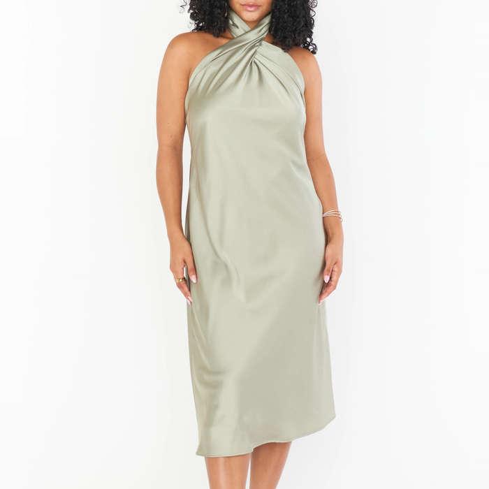 Show Me Your Mumu Jasmine Halter Midi Dress