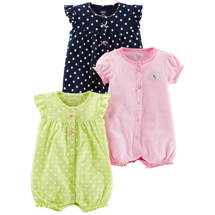 Simple Joys by Carter's 3-Pack Snap-up Rompers