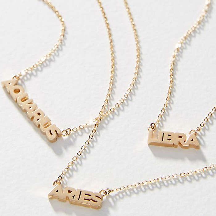 Sister Squared Zodiac 14K Gold-Plated Necklace
