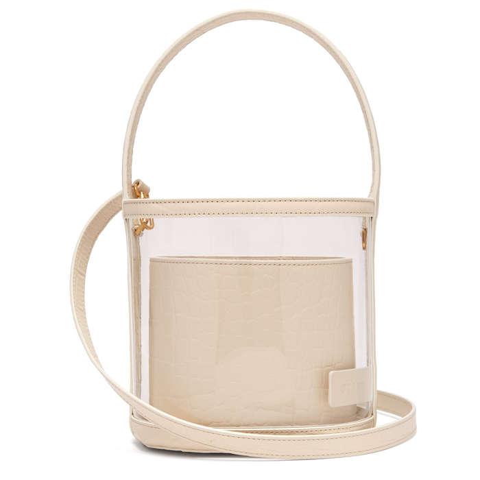 Staud Bissett Leather & PVC Bucket Bag