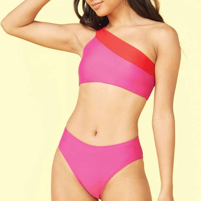 SummerSalt The Sidestroke Bikini Top And The High Leg Mid Rise Bikini Bottom