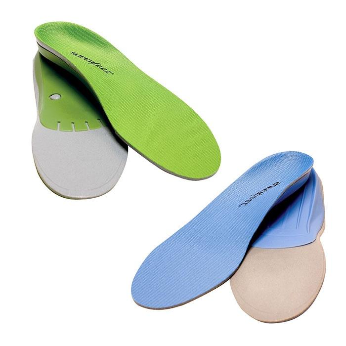 Superfeet 'Performance Green' & 'Active Blue' Insoles