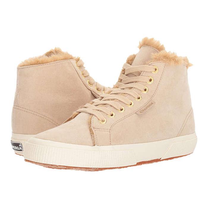 Superga 2795 Sherpa Lined High Top Sneakers