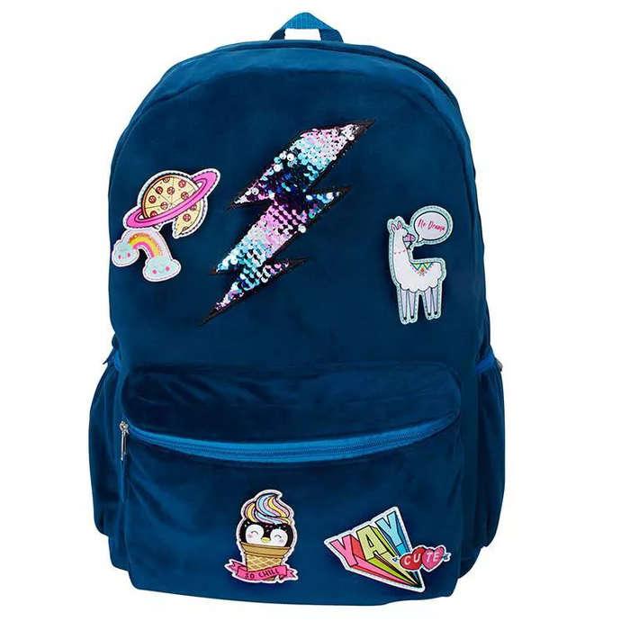 Target 16" Velvet Patch Party Kids' Backpack