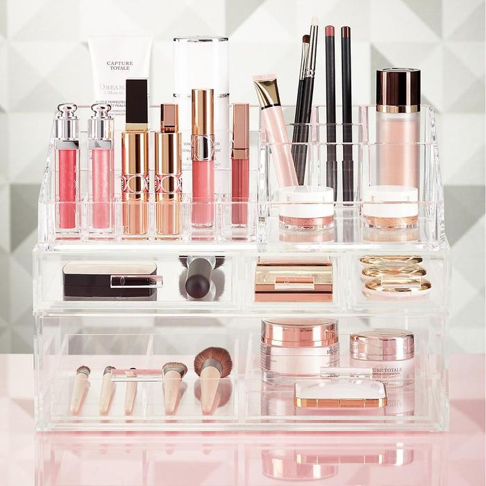 The Container Store Luxe Acrylic Makeup Storage Kit