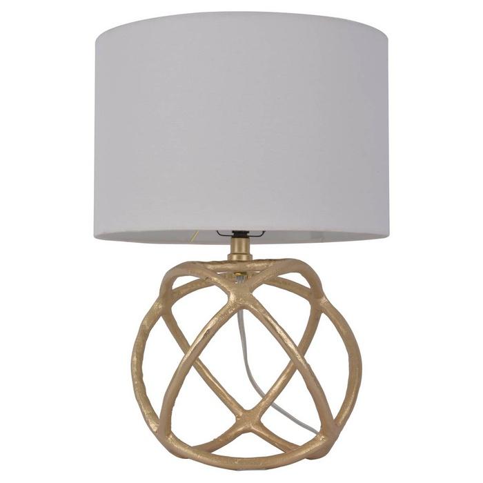 Threshold Cast Orb Figural Gold Accent Lamp