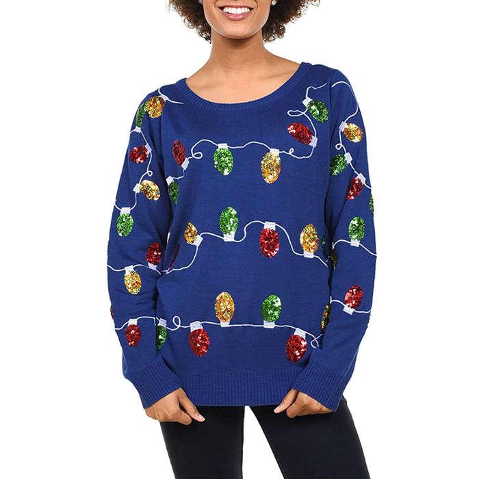 Tipsy Elves Christmas Lights Sweaters