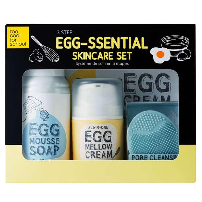 Too Cool for School Egg-ssential 3-Step Skincare Set