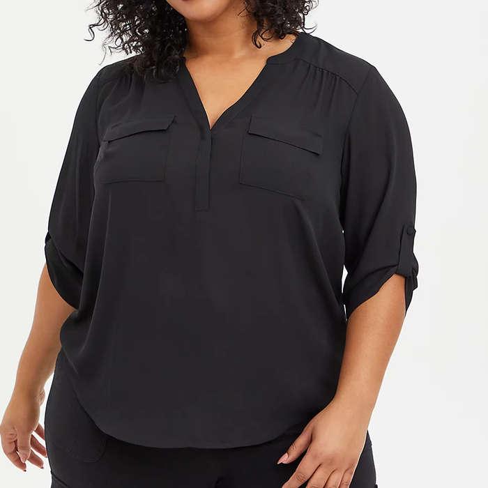 Torrid Georgette Pullover Blouse