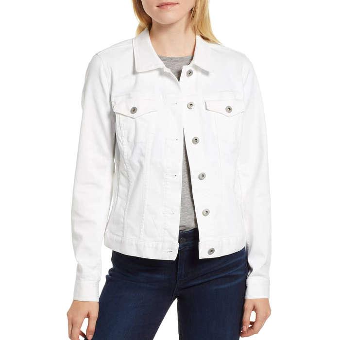 Two By Vince Camuto Denim Jacket In Ultra White