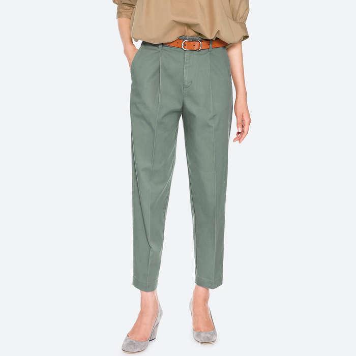 Uniqlo Cotton Tapered Ankle-Length Pants