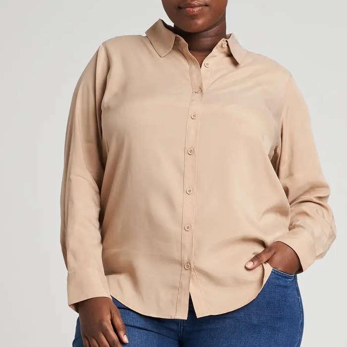 Universal Standard Kennedy Cupro Shirt