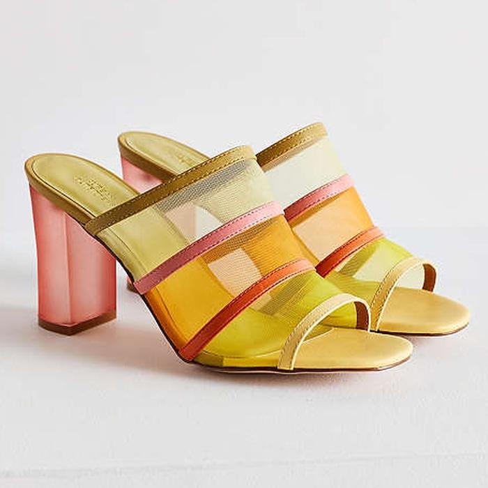 Urban Outfitters Lena Mesh Lucite Heel