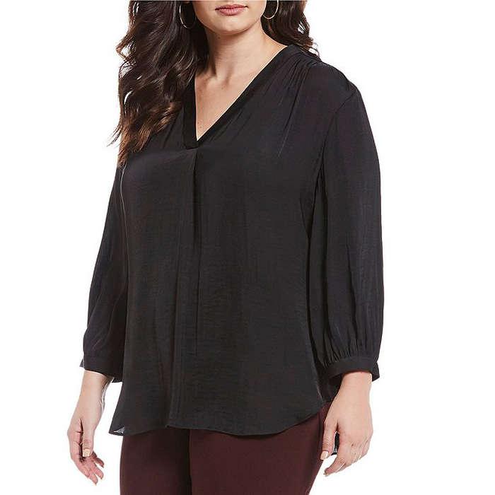 Vince Camuto Rumple Fabric Blouse