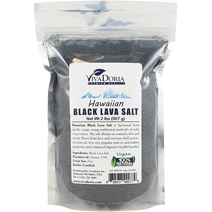 Vivadoria Hawaiian Black Lava Salt