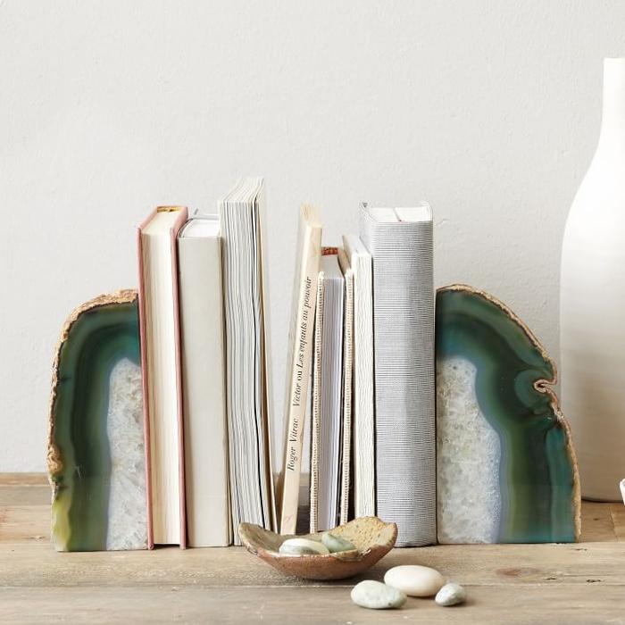 West Elm Agate Bookends