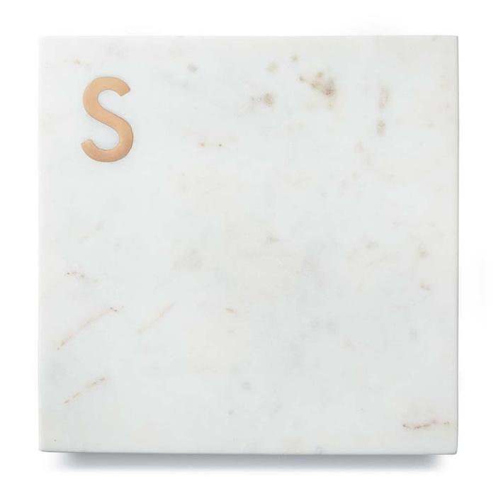 Williams-Sonoma Marble & Copper Monogram Boards
