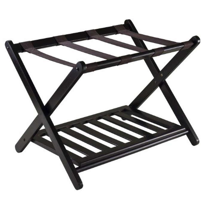 Winsome Wood Reese Luggage Rack With Shelf