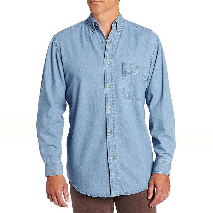 Wrangler Rugged Wear Basic One-Pocket Denim Shirt