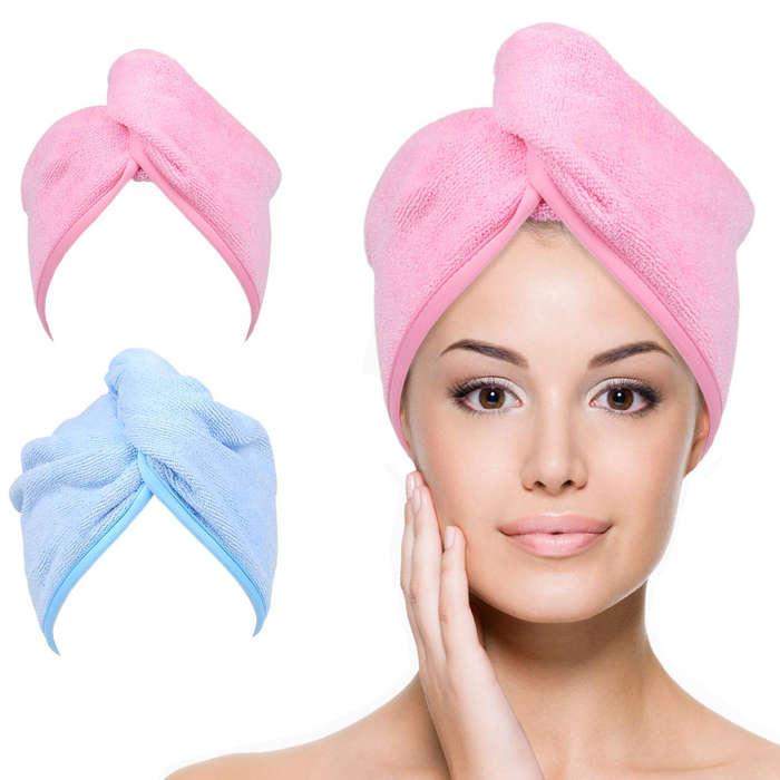 YoulerTex Microfiber Hair Towel Wrap