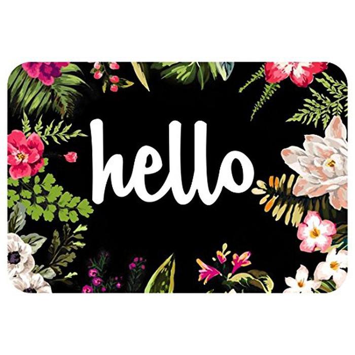 ZBLX Hello Flowers Doormat
