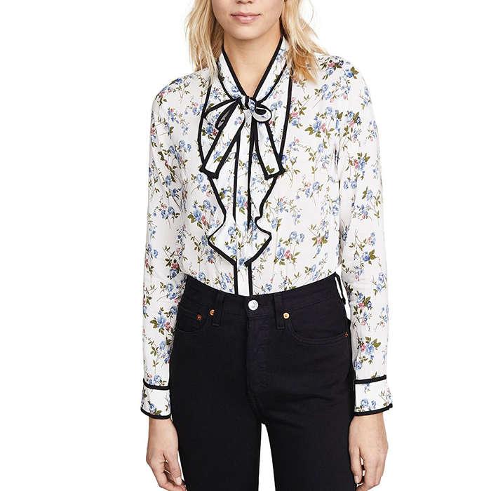 re:named Floral Blouse