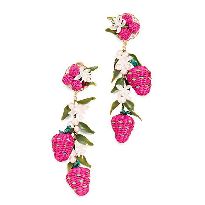 Mercedes Salazar Tropics Strawberry Earrings