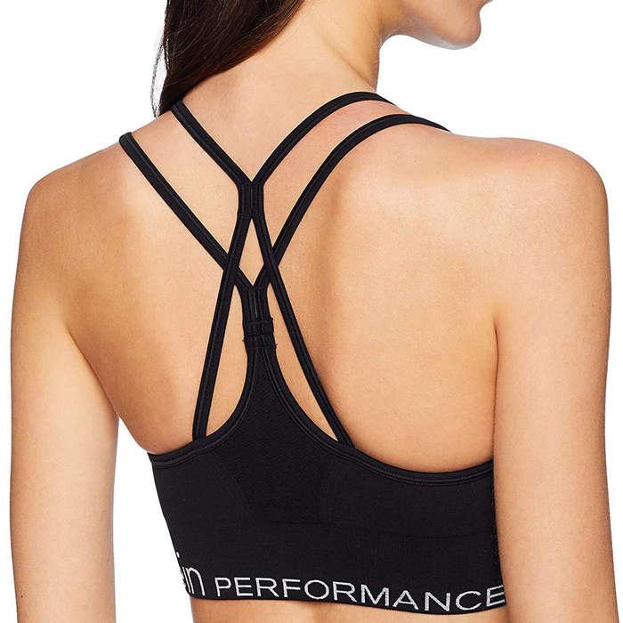 Calvin Klein Low Impact Ruched Front Strappy Sports Bra