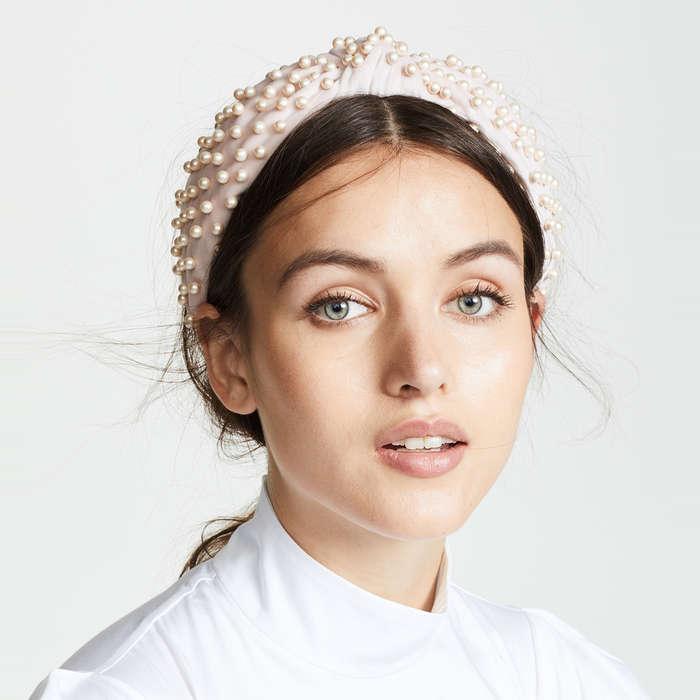 Lele Sadoughi Imitation Pearl Headband