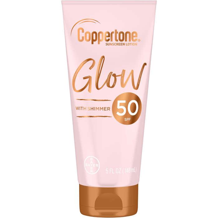 Coppertone Glow SPF 50 Sunscreen Lotion with Shimmer