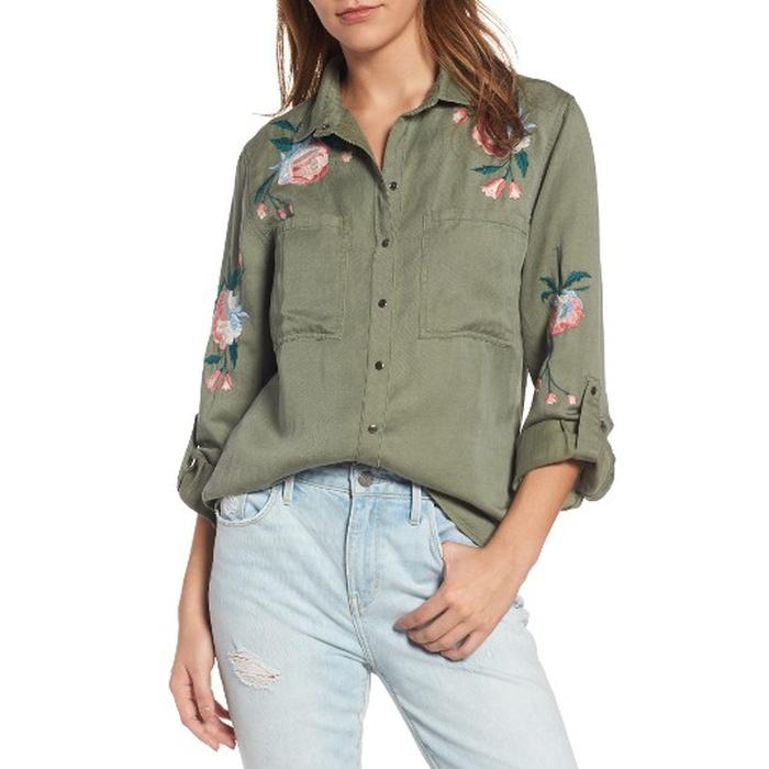 Rails Channing Embroidered Military Shirt: Sale $124.90, After Sale $188