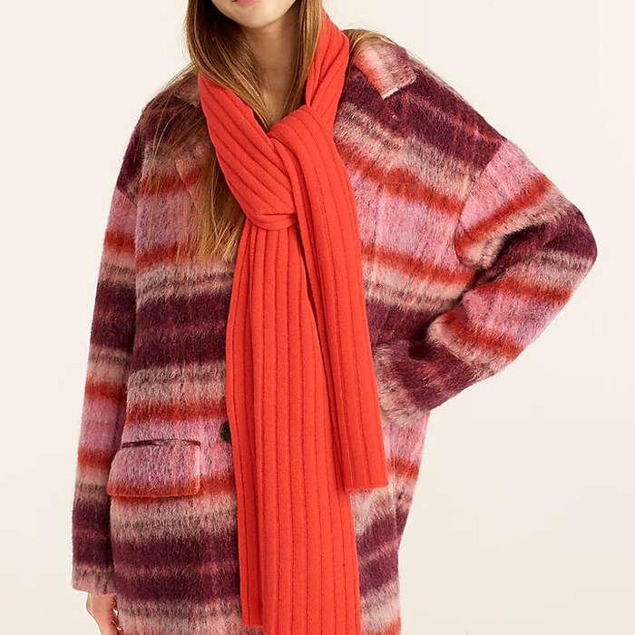 J.Crew Ribbed Cashmere Scarf