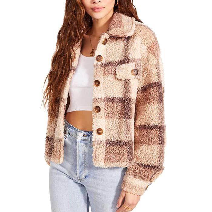 BB Dakota By Steve Madden Plaid To See You Jacket