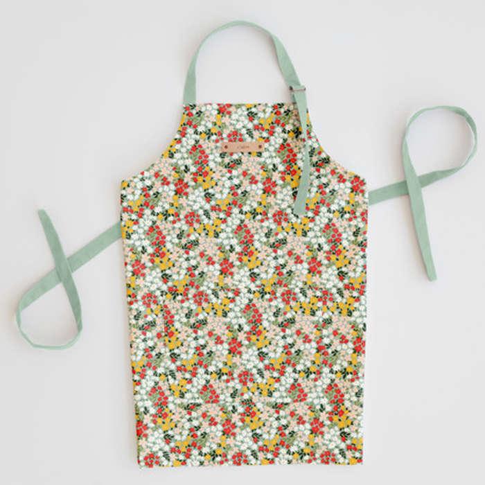 Minted Field Of Florals Apron