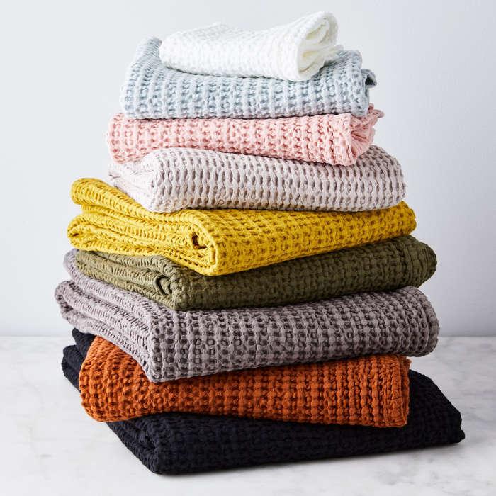 Hawkins New York Simple Soft Cotton Waffle Towels