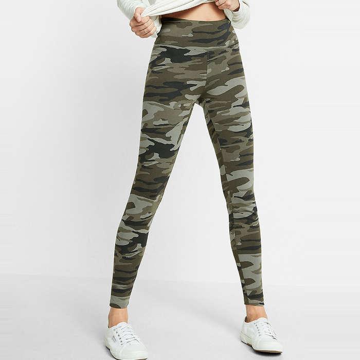 Express High Waisted Sexy Stretch Printed Leggings